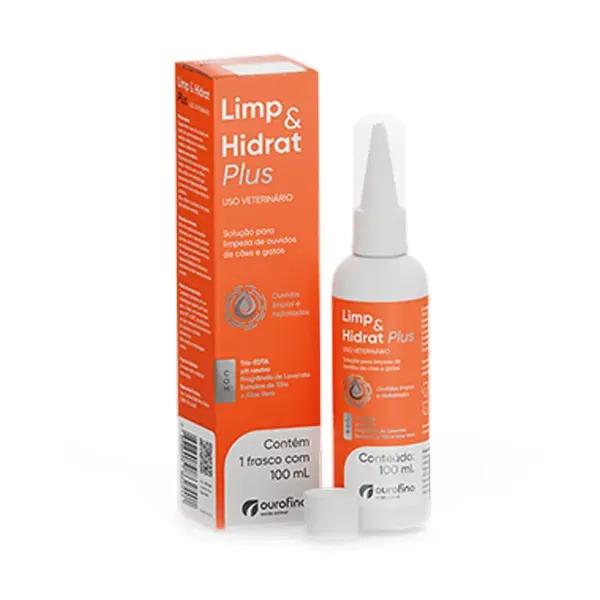 Limp & Hidrat Plus Solução Otológica para Cães e Gatos 100 ml